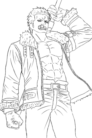 Smoker The White Hunter Coloring Page